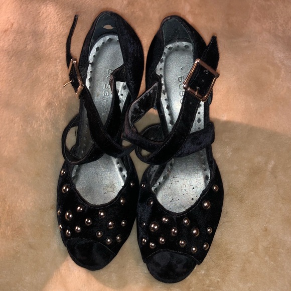 Black Chunky Heel - Picture 2 of 2